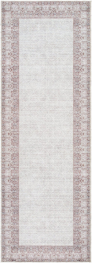 Livabliss Rainier Country Cottage Polyester Area Rug for Living and Dining Room Spaces Cream, Brown 2'7" x 10' PNWRN2307-2710