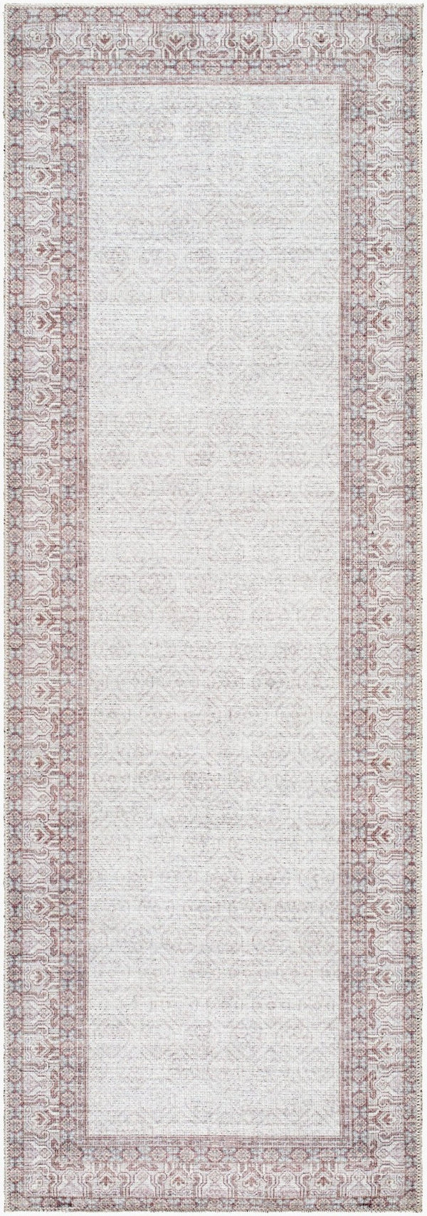 Livabliss Rainier Country Cottage Polyester Area Rug for Living and Dining Room Spaces Cream, Brown 2'7" x 10' PNWRN2307-2710