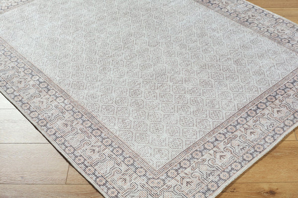 Livabliss Rainier Machine Woven Polyester Area Rug Cottage Style Low Pile for Living Dining Rooms Cream, Tan 5'3" x 7'3" PNWRN2309-5373