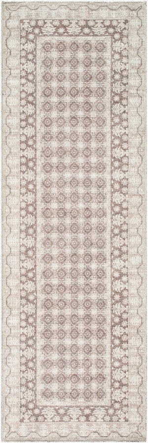 Livabliss Rainier Machine Woven Polyester Area Rug Country Cottage Style for Living Dining Rooms Light Brown, Da 2'7" x 12' PNWRN2310-2712