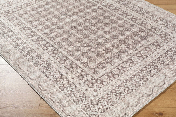 Livabliss Rainier Machine Woven Polyester Area Rug Country Cottage Style for Living Dining Rooms Light Brown, Da 5'3" x 7'3" PNWRN2310-5373