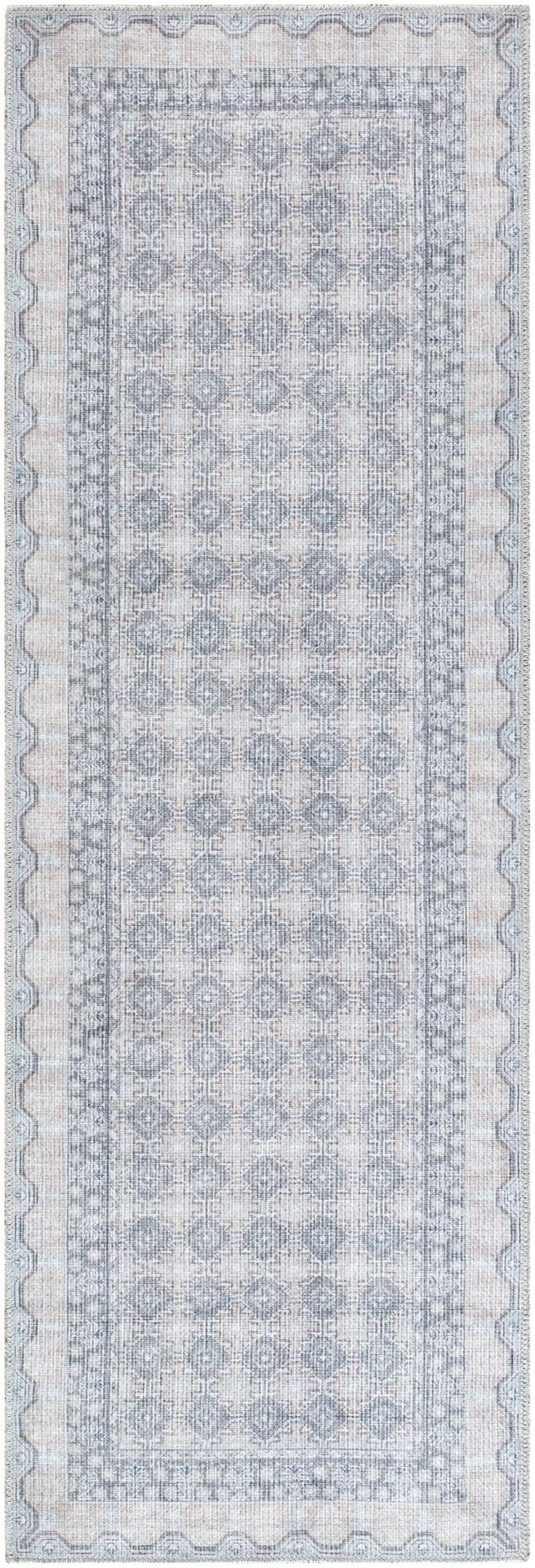 Livabliss Rainier Cottage Style Polyester Area Rug Woven in Turkey for Living and Dining Rooms Sage, Tan 2'7" x 7'10" PNWRN2311-27710