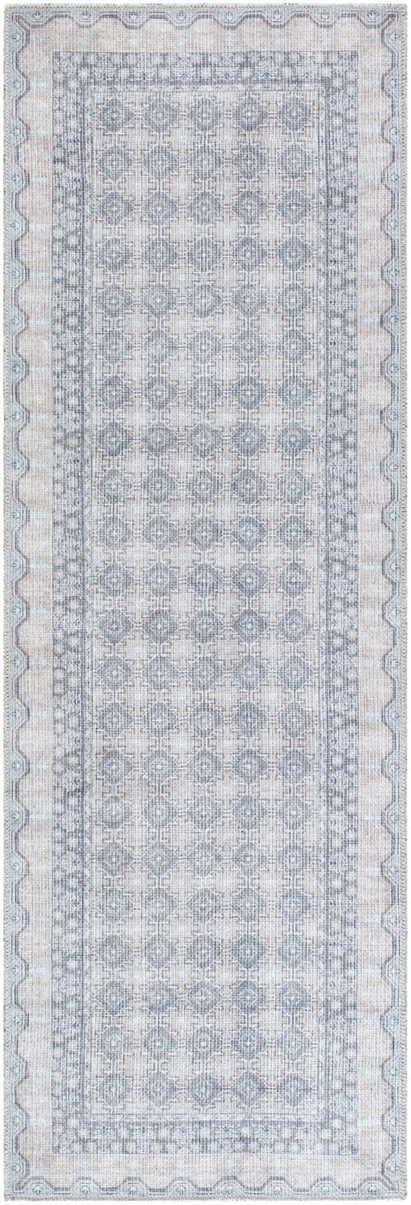 Livabliss Rainier Cottage Style Polyester Area Rug Woven in Turkey for Living and Dining Rooms Sage, Tan 2'7" x 7'10" PNWRN2311-27710