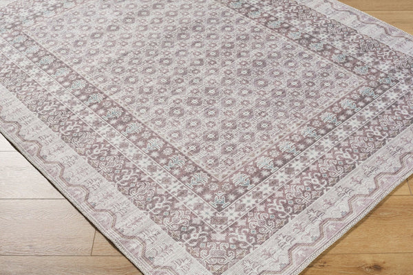 Livabliss Rainier Country Cottage Polyester Area Rug for Living Dining Rooms Low Pile Easy Care Light Gray, Dar 8'10" x 12' PNWRN2312-81012
