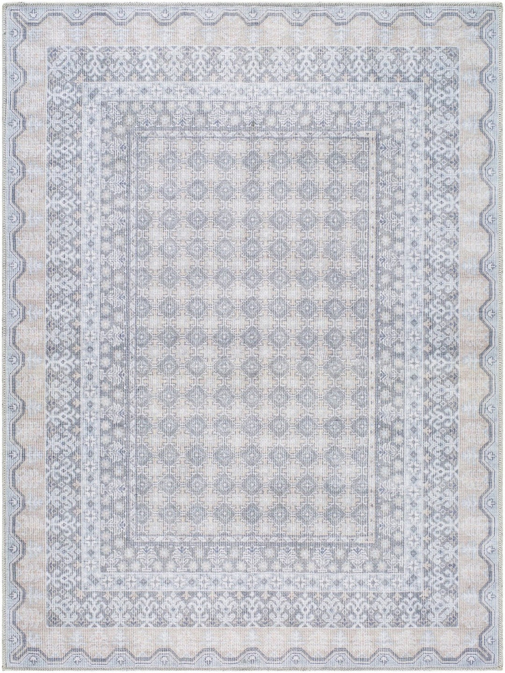 Livabliss Rainier Machine Woven Polyester Area Rug Country Cottage Style for Living Dining Rooms Dark Green, Lig 7'10" x 10'2" PNWRN2313-710102