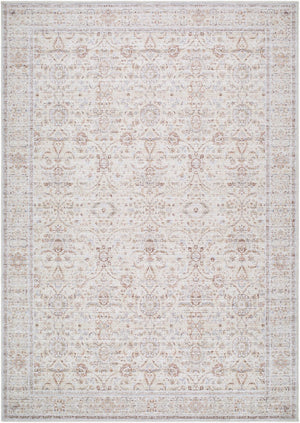 Livabliss Spokane Geometric Filigreed Runner Rug Woven Polyester Earthy Hallway Accent Light Beige, Ru 2'2" x 3'9" PNWSP2301-2745