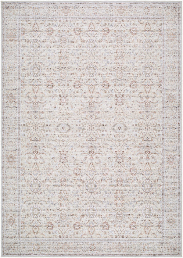 Livabliss Spokane Geometric Filigreed Runner Rug Woven Polyester Earthy Hallway Accent Light Beige, Ru 2'2" x 3'9" PNWSP2301-2745
