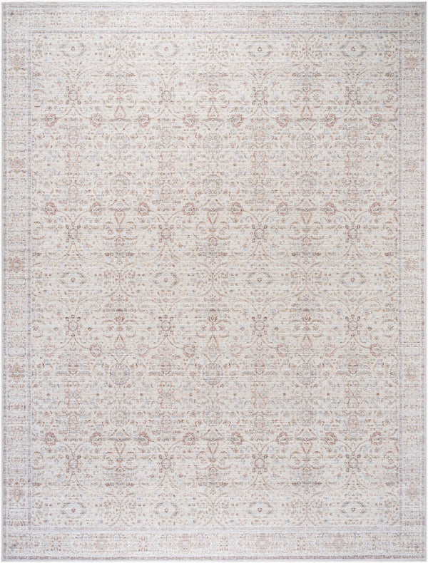 Livabliss Spokane Geometric Filigreed Runner Rug Woven Polyester Earthy Hallway Accent Light Beige, Ru 9'1" x 12' PNWSP2301-9112