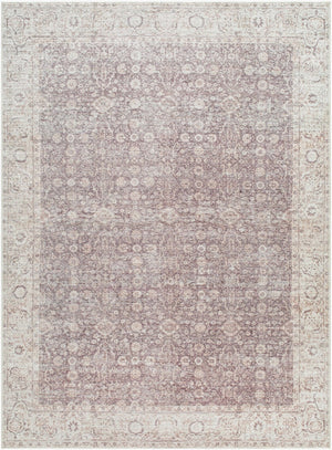 Livabliss Spokane Traditional Runner Rug Machine Woven Polyester for Hallways and Entryways Dark Brown, Cre 2'2" x 3'9" PNWSP2302-2745