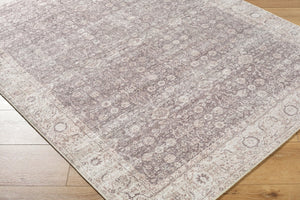 Livabliss Spokane Traditional Runner Rug Machine Woven Polyester for Hallways and Entryways Dark Brown, Cre 2'7" x 10' PNWSP2302-2710