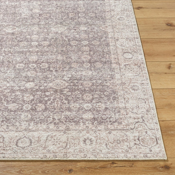 Livabliss Spokane Traditional Runner Rug Machine Woven Polyester for Hallways and Entryways Dark Brown, Cre 2'7" x 10' PNWSP2302-2710