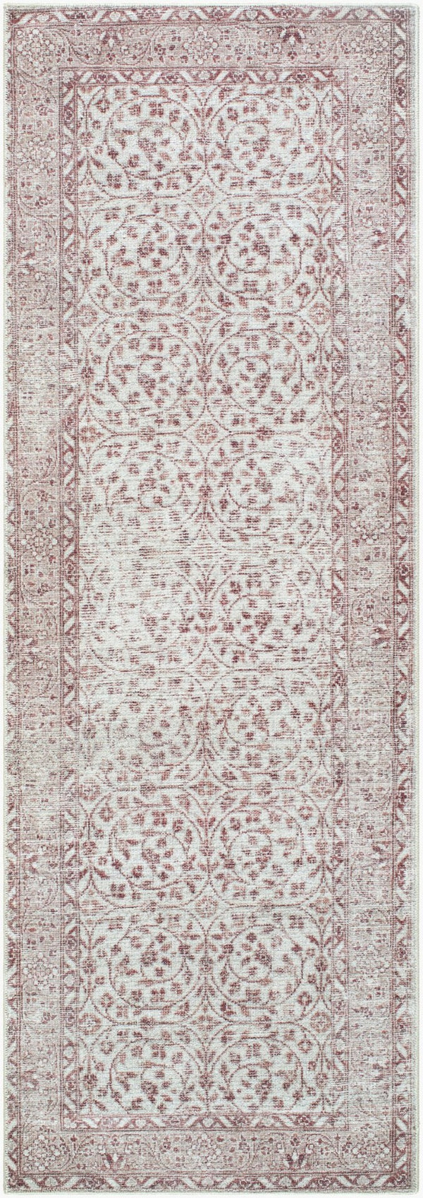 Livabliss Spokane Traditional Polyester Runner Rug Woven in Turkey for Hallways and Entryways Cream, Tan 2'6" x 7'3" PNWSP2303-2673