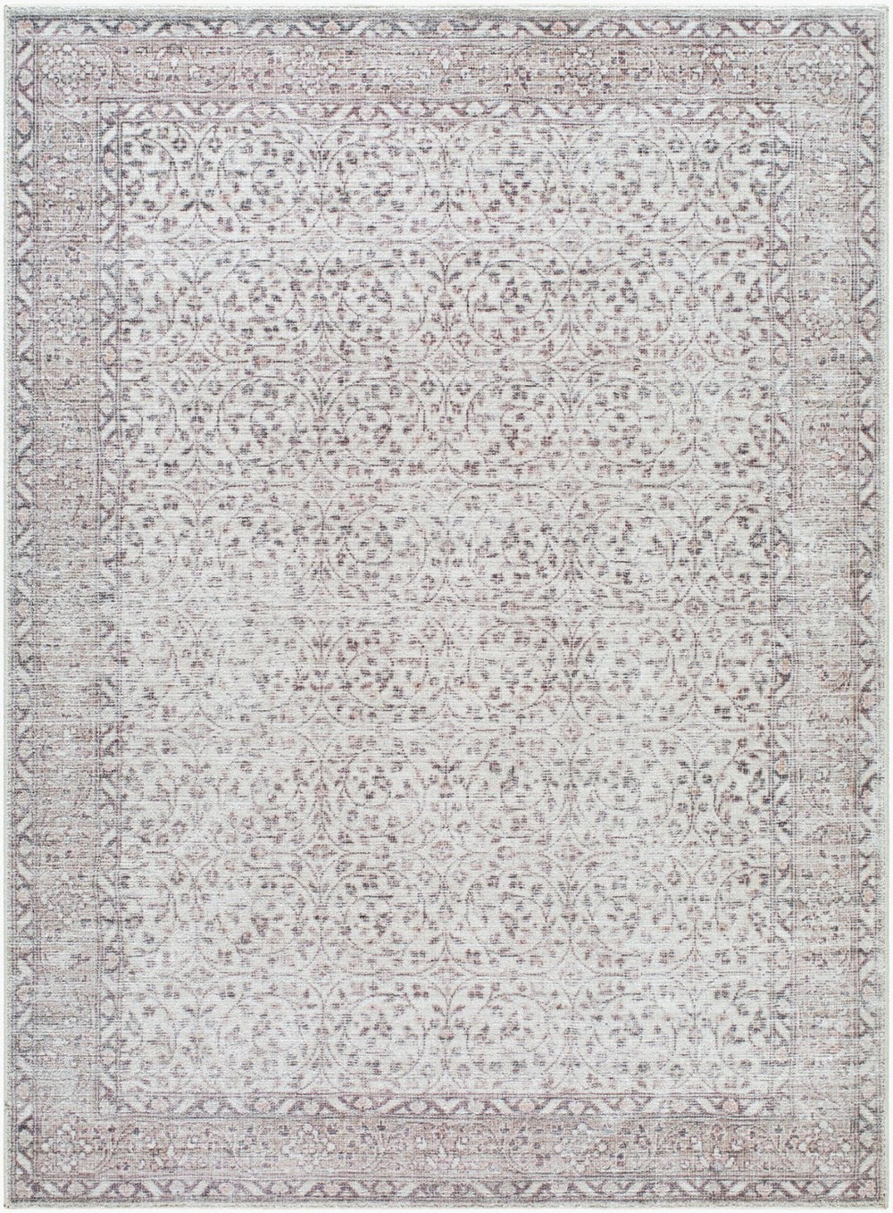Livabliss Spokane Traditional Runner Rug Machine Woven Polyester for Hallways and Entryways Cream, Tan 9'1" x 12' PNWSP2304-9112
