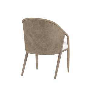 A.R.T. Furniture Finn Woven Dining Chair – Mid-century Modern Comfort In Tawny Finish With Raffia Accent Details Light Brown, Beige Parawood Solids,Elm Veneer,Raffia,Foam,Fiber,Fabric 313206-2803