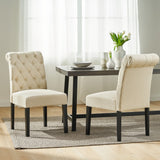 Christopher Knight Home® Ivory Fabric Dining Chairs Set: Elegant Contemporary Design - Set of 2