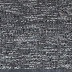 Surya Porter Glam Modern 2' X 3' Hand-woven Leather Rug - Unique Textured Design For Sophisticated Spaces Denim Leather Poe2300-23