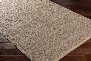 Surya Porter Glam Modern 2' X 3' Hand-woven Leather Rug - Unique Textured Design For Sophisticated Spaces Charcoal Leather Poe2301-2339