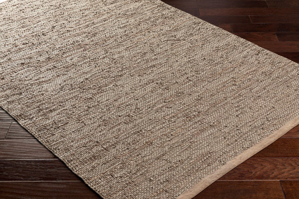Surya Porter Glam Modern 2' X 3' Hand-woven Leather Rug - Unique Textured Design For Sophisticated Spaces Charcoal Leather Poe2301-2339