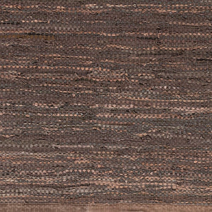 Surya Porter Glam Modern 2' X 3' Hand-woven Leather Rug - Unique Textured Design For Sophisticated Spaces Charcoal Leather Poe2301-2339