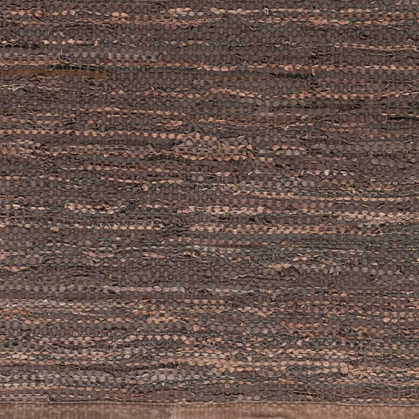 Surya Porter Glam Modern 2' X 3' Hand-woven Leather Rug - Unique Textured Design For Sophisticated Spaces Charcoal Leather Poe2301-2339