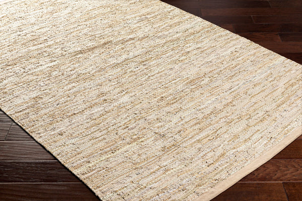 Surya Porter Glam Modern 2' X 3' Hand-woven Leather Rug - Unique Textured Design For Sophisticated Spaces Tan Leather Poe2302-810