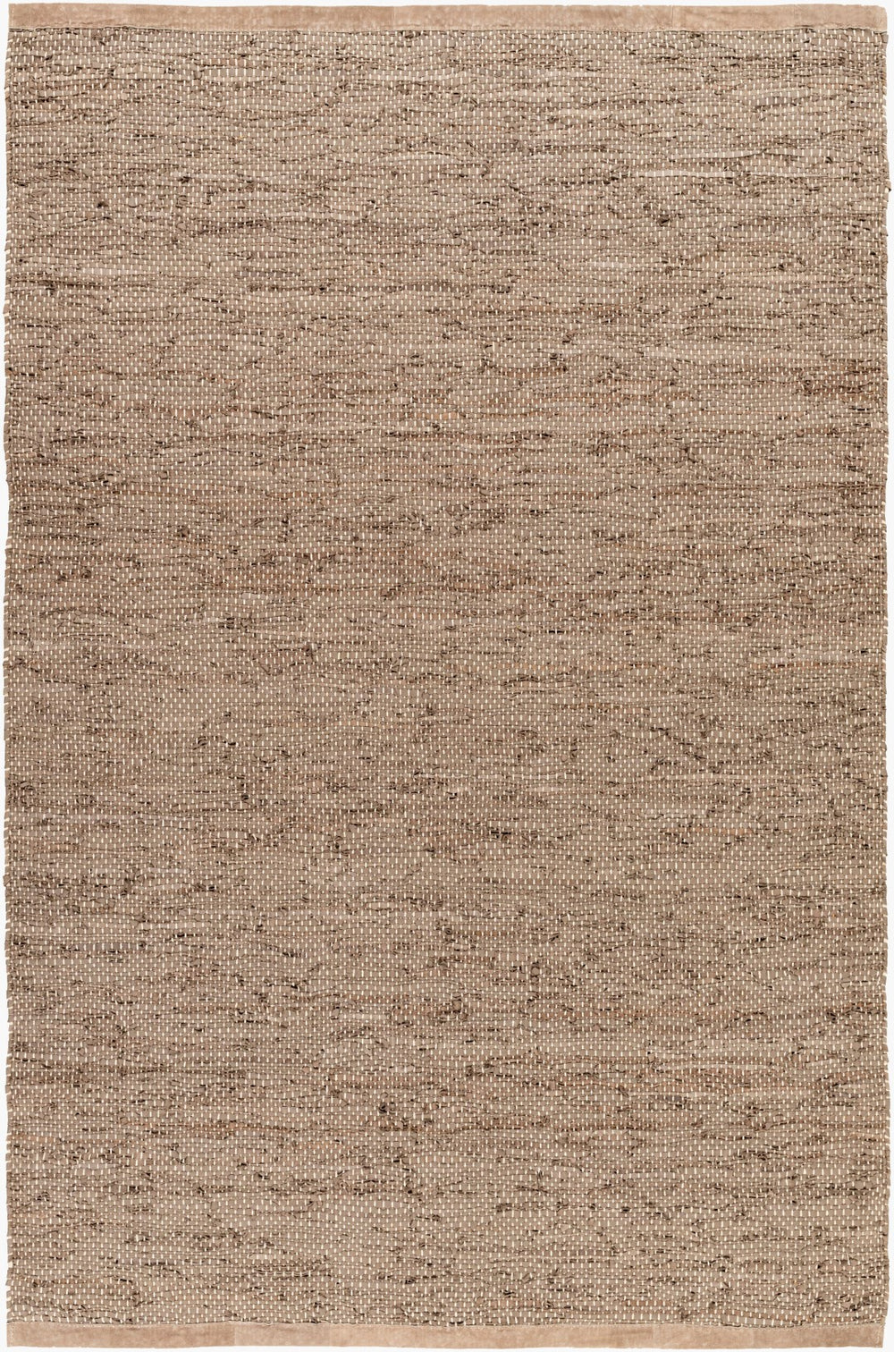 Surya Porter Glam Modern 2' X 3' Hand-woven Leather Rug - Unique Textured Design For Sophisticated Spaces Charcoal Leather Poe2303-69