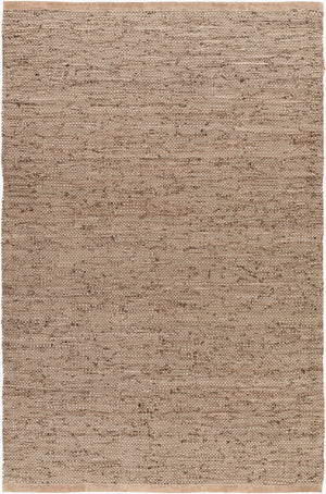 Surya Porter Glam Modern 2' X 3' Hand-woven Leather Rug - Unique Textured Design For Sophisticated Spaces Charcoal Leather Poe2303-69