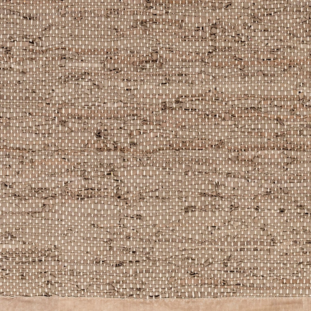 Surya Porter Glam Modern 2' X 3' Hand-woven Leather Rug - Unique Textured Design For Sophisticated Spaces Charcoal Leather Poe2303-69
