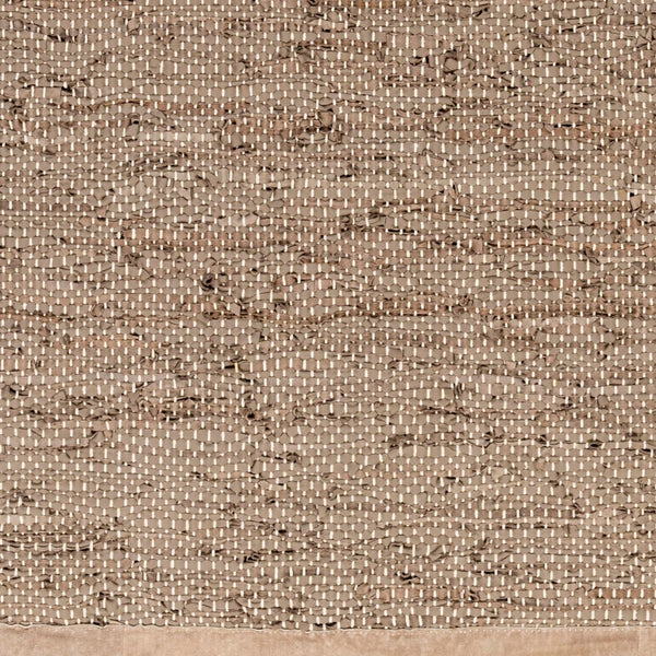 Surya Porter Glam Modern 2' X 3' Hand-woven Leather Rug - Unique Textured Design For Sophisticated Spaces Charcoal Leather Poe2303-69