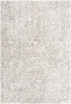 Livabliss Poetry Turkish Machine Woven Polyester Area Rug with Fringe for Living Rooms Cream, Light Sl 10' x 13'11" POI2300-101311
