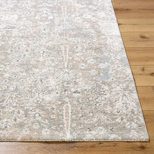 Livabliss Poetry Turkish Machine Woven Polyester Area Rug with Fringe for Living Rooms Cream, Light Sl 6'7" x 6'7" POI2300-67RD