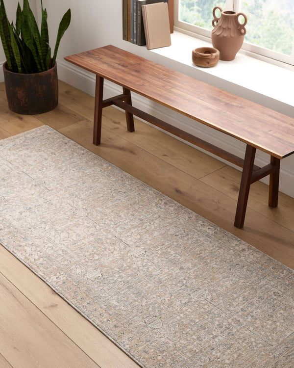 Livabliss Poetry Collection Medallion Area Rug Turkish Machine Woven Polyester with Fringe Accent Cream, Light Sl 7'10" x 10'2" POI2302-710102