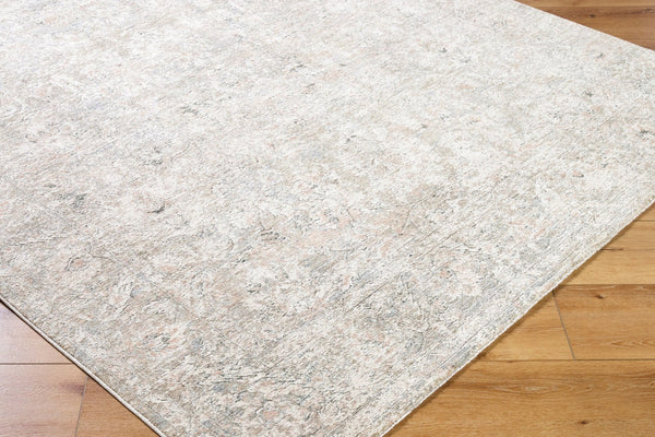 Livabliss Poetry Medallion Fringe Area Rug Polyester Woven Traditional Living Room Accent Cream, Light Sl 10' x 13'11" POI2303-101311