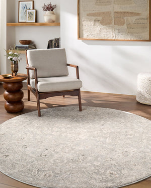 Livabliss Poetry Medallion Fringe Area Rug Polyester Woven Traditional Living Room Accent Cream, Light Sl 10' x 13'11" POI2303-101311