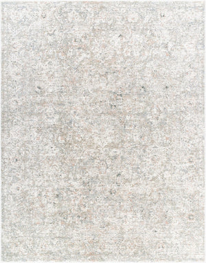 Livabliss Poetry Medallion Fringe Area Rug Polyester Woven Traditional Living Room Accent Cream, Light Sl 7'10" x 10'2" POI2303-710102