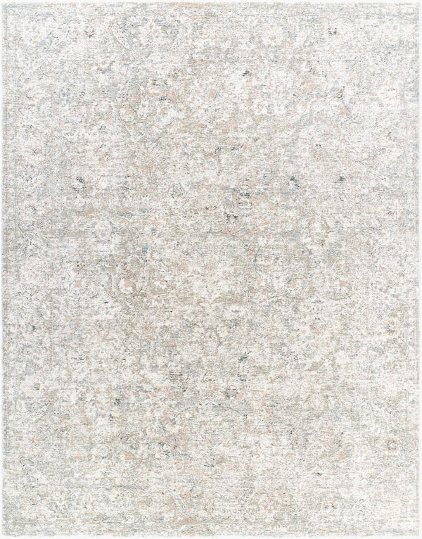 Livabliss Poetry Medallion Fringe Area Rug Polyester Woven Traditional Living Room Accent Cream, Light Sl 7'10" x 10'2" POI2303-710102
