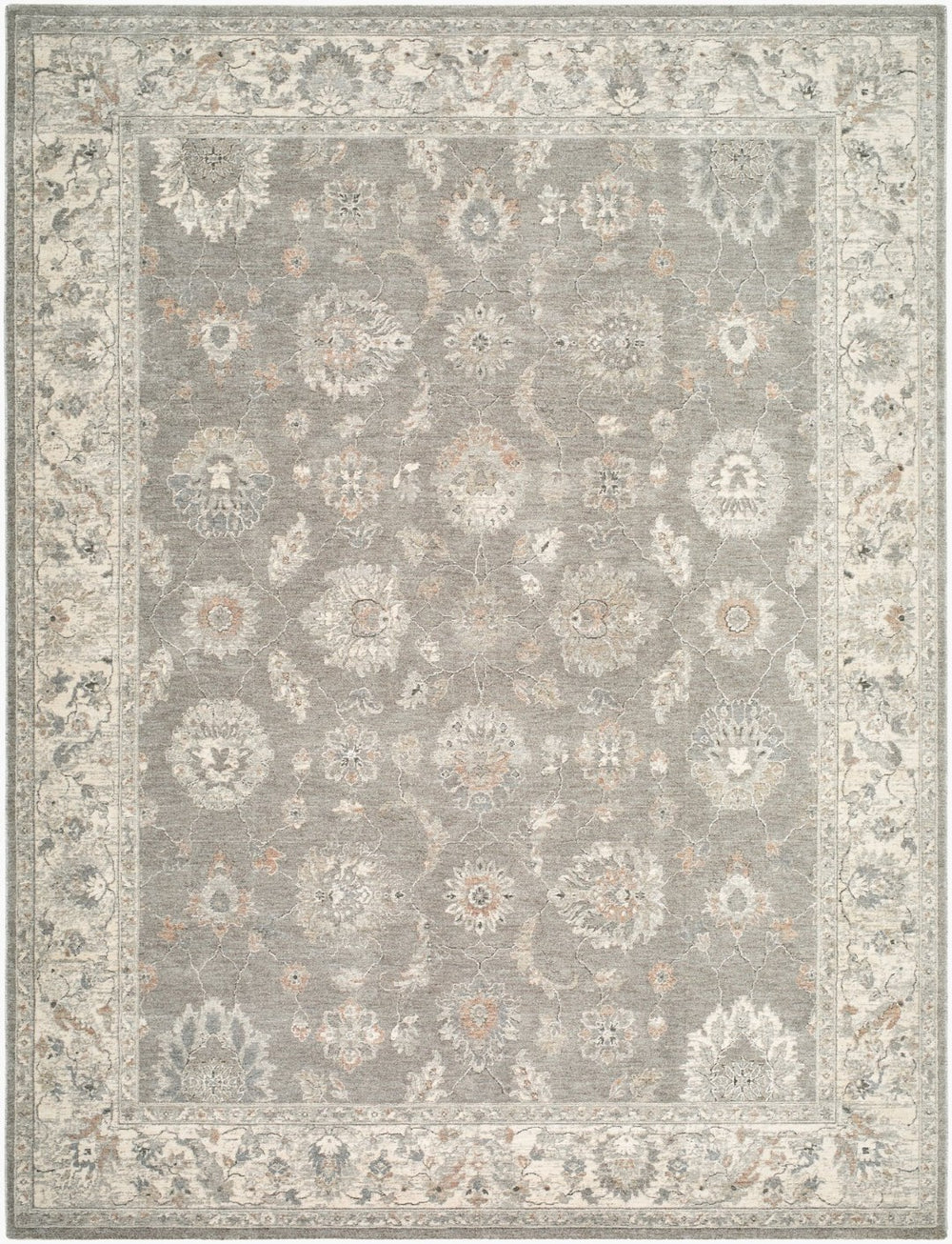 Livabliss Poetry Machine Woven Polyester Area Rug with Fringe Trim for Large Living Spaces Light Sage, Sla 6'7" x 9'6" POI2305-6796