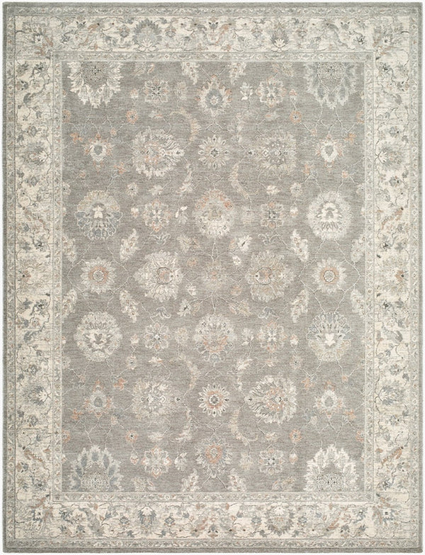 Livabliss Poetry Machine Woven Polyester Area Rug with Fringe Trim for Large Living Spaces Light Sage, Sla 6'7" x 9'6" POI2305-6796