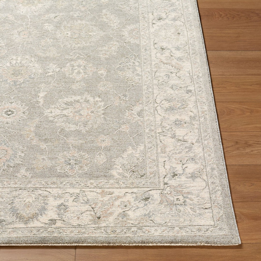 Livabliss Poetry Machine Woven Polyester Area Rug with Fringe Trim for Large Living Spaces Light Sage, Sla 6'7" x 9'6" POI2305-6796