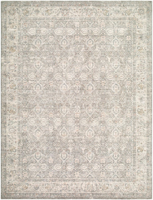 Livabliss Poetry Traditional Fringe Area Rug Turkish Woven Polyester for Living Room Bedroom Cream, Light Sa 12' x 15' POI2306-1215