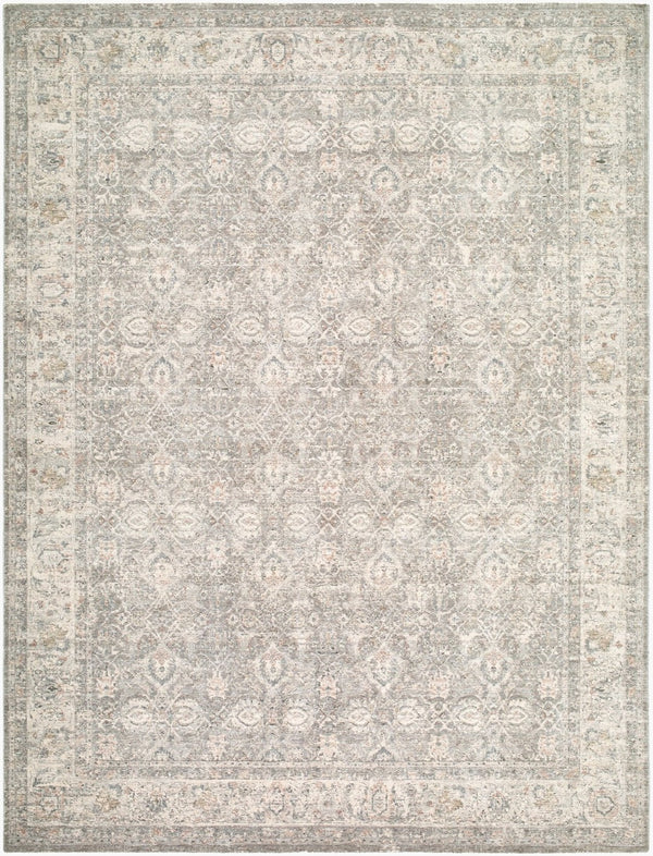 Livabliss Poetry Traditional Fringe Area Rug Turkish Woven Polyester for Living Room Bedroom Cream, Light Sa 12' x 15' POI2306-1215