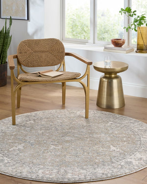 Livabliss Poetry Traditional Fringe Area Rug Machine Woven Polyester for Living and Dining Rooms Cream, Slate 9' x 12'2" POI2308-9122