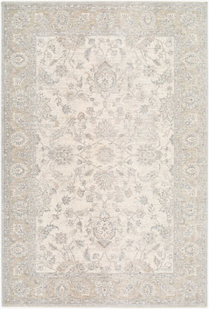 Livabliss Poetry Turkish Style Machine Woven Polyester Area Rug with Fringe for Living Rooms Cream, Light Be 6'7" x 9'6" POI2311-6796