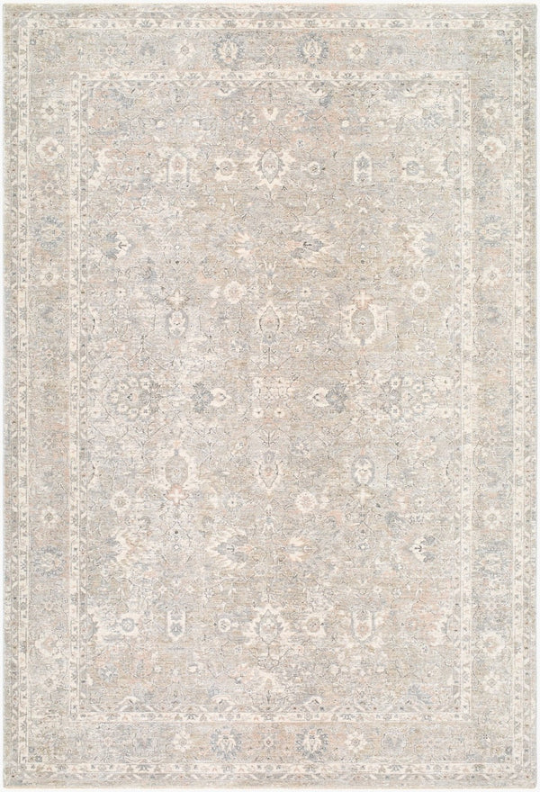 Livabliss Poetry Large Area Rug with Traditional Fringe Turkey Woven Polyester Living Room Cream, Light Be 9' x 12'2" POI2313-9122