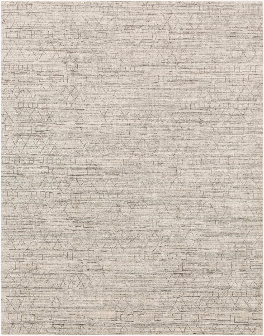 Surya Pokhara 10' X 14' Hand Knotted Rug – Elegant Global-inspired Design, Durable Viscose & Wool Construction Taupe Viscose,Wool Pok2300-69