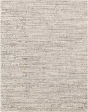 Surya Pokhara 10' X 14' Hand Knotted Rug – Elegant Global-inspired Design, Durable Viscose & Wool Construction Taupe Viscose,Wool Pok2300-69
