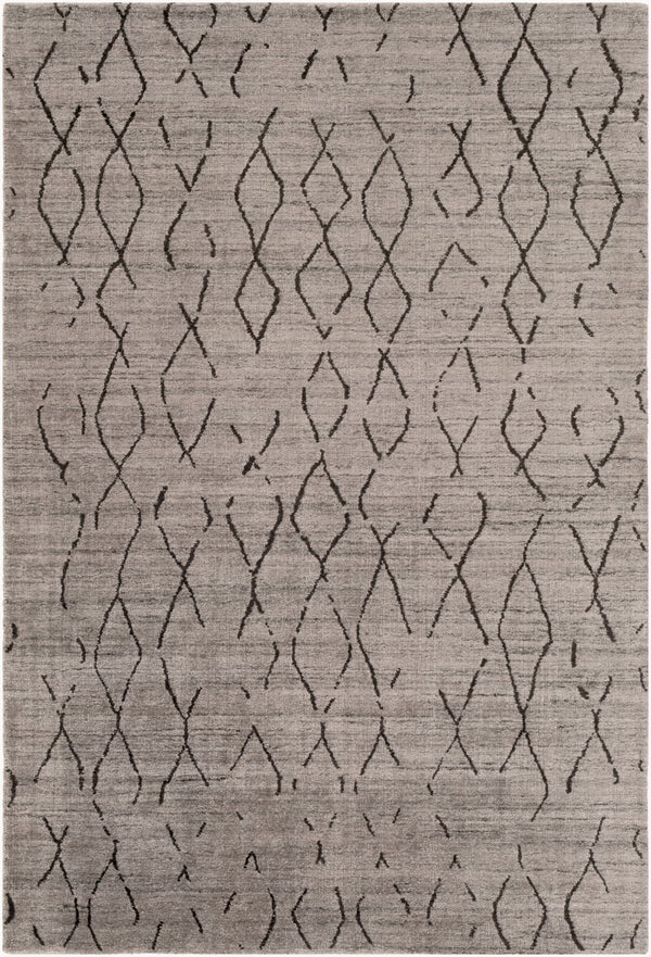 Surya Pokhara 10' X 14' Hand Knotted Rug – Elegant Global-inspired Design, Durable Viscose & Wool Construction Gray Viscose,Wool Pok2301-46