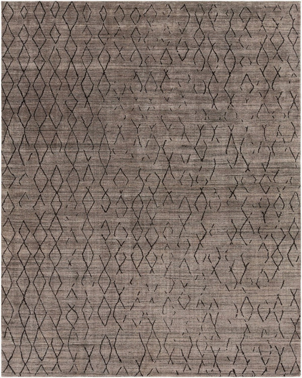 Surya Pokhara Hand Knotted Wool Viscose Area Rug Global Eclectic Pattern for Living Room POK2301-810