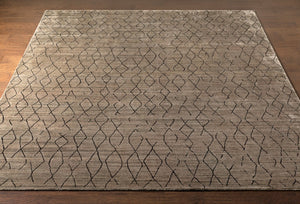 Surya Pokhara Hand Knotted Wool Viscose Area Rug Global Eclectic Pattern for Living Room POK2301-810