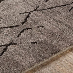 Surya Pokhara 10' X 14' Hand Knotted Rug – Elegant Global-inspired Design, Durable Viscose & Wool Construction Gray Viscose,Wool Pok2301-46